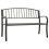 Berkfield Garden Bench Grey 120 cm Steel 1