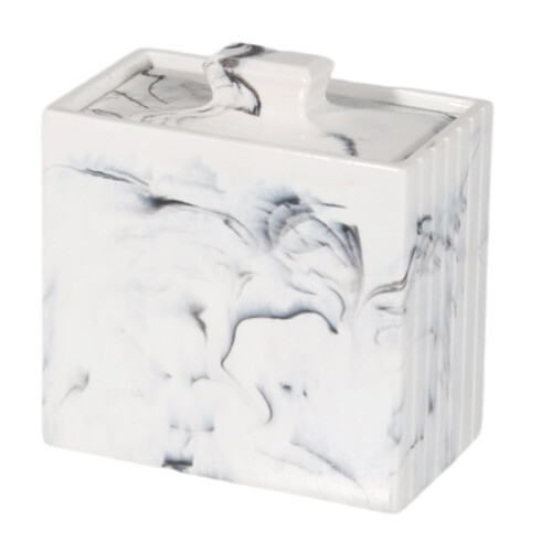 Resin Toothpick Case Cotton Swab Storage Container with-Style J