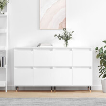 Berkfield Sideboards 2 pcs White Engineered Wood