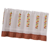 Rideau de broderie en pointillé, tissu en-feuille 150 60