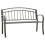 Berkfield Garden Bench Grey 120 cm Steel 1