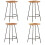Berkfield Bar Stools 4 pcs Solid Acacia Wood 1