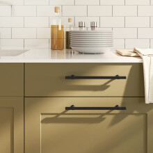 Berkfield Cabinet Handles 20 pcs Black 192 mm Stainless Steel