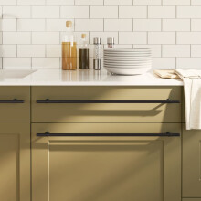 Berkfield Cabinet Handles 20 pcs Black 480 mm Stainless Steel