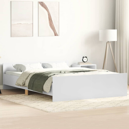 Berkfield Bed Frame without Mattress White 150x200 cm King Size