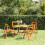 Berkfield Folding Garden Chairs 4 pcs Solid Wood Acacia 1
