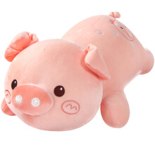 Plush Pig Pillow Light Pink Soft Plush Comfort Cute Pig Design Multi Use Decorative Cushion