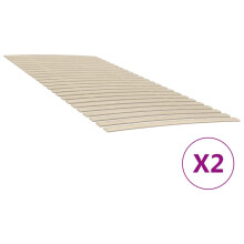 Berkfield Bed Slats Replacements with 48 Slats 2 pcs 100x200 cm