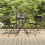 Berkfield 3 Piece Folding Bistro Set Black Poly Rattan 1