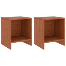 Berkfield Bedside Cabinets 2 pcs Honey Brown 35x30x40 cm Solid Pinewood