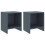 Berkfield Bedside Cabinets 2 pcs Light Grey 35x30x40 cm Solid Pinewood 1