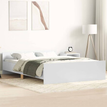 Berkfield Bed Frame without Mattress White 135x190 cm Double