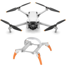 Landing Gear Foldable Quick Release 28mm Height Extension Feet for DJI Mini 3 RC Drone Orange Gray