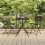 Berkfield 3 Piece Folding Bistro Set Brown Poly Rattan 1
