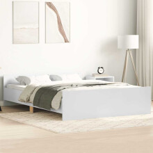 Berkfield Bed Frame without Mattress White 120x190 cm Small Double
