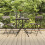 Berkfield 3 Piece Folding Bistro Set Grey Poly Rattan 1