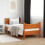 Berkfield Bed Frame without Mattress Wax Brown 75x190 cm Small Single Solid Wood Pine 1