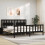 Berkfield Bed Frame without Mattress Black 200x200 cm Solid Wood Pine 1