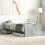 Berkfield Bed Frame without Mattress Concrete Grey 75x190 cm Small Single 1
