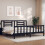 Berkfield Bed Frame without Mattress Black 200x200 cm Solid Wood Pine 1