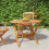 Berkfield Folding Garden Table 90x75 cm Solid Wood Acacia 1