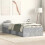 Berkfield Bed Frame without Mattress Concrete Grey 90x190 cm Single 1