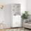 Berkfield Highboard White 69.5x34x180 cm Engineered Wood 1
