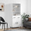 Berkfield Highboard White 69.5x34x180 cm Engineered Wood 1