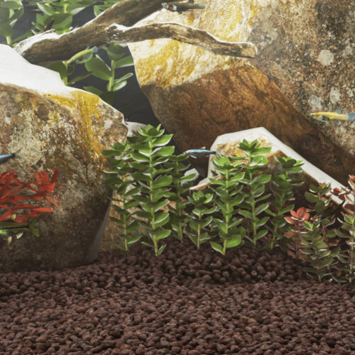 Berkfield Volcanic Rocks 10 kg Red 1-2 cm