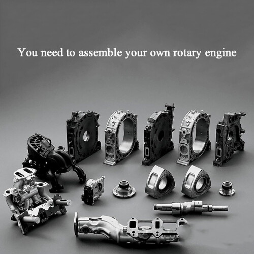 DIY Engine Model Kit with Realistic Rotary Engine Simulation, 600RPM Speed STEM Desktop Display 2