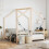 Berkfield Kids Bed Frame 2x(70x140) cm Solid Wood Pine 1