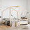Berkfield Kids Bed Frame 2x(80x160) cm Solid Wood Pine 1