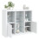 Berkfield Sideboards with LED Lights 3 pcs White Engineered Wood 1