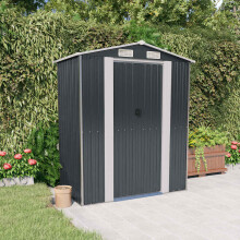 Berkfield Garden Shed Anthracite 192x108x223 cm Galvanised Steel