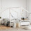 Berkfield Kids Bed Frame White 2x(90x190) cm Solid Wood Pine 1