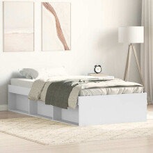 Berkfield Bed Frame without Mattress White 90x190 cm Single