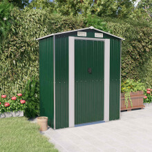 Berkfield Garden Shed Green 192x108x223 cm Galvanised Steel