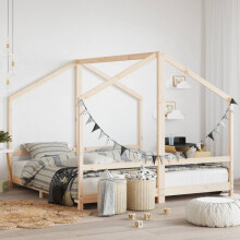Berkfield Kids Bed Frame 2x(90x190) cm Solid Wood Pine