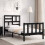 Berkfield Bed Frame without Mattress Black Small Single Solid Wood Pine 1