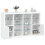 Berkfield Sideboards with LED Lights 3 pcs White Engineered Wood 1