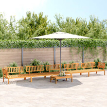 Berkfield 6 Piece Garden Pallet Sofa Set Solid Wood Acacia