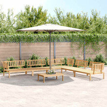 Berkfield 6 Piece Garden Pallet Sofa Set Solid Wood Acacia