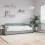 Berkfield Daybed with Mattress Light Grey 90x190 cm Fabric 1