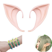 Long Style Fairy Pixie Elf Ears for Halloween Christmas Vampire Cosplay, Reusable Fantasy Accessory