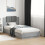 Berkfield Bed Frame without Mattress Concrete Grey 90x190 cm Single 1