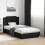 Berkfield Bed Frame without Mattress Black 75x190 cm Small Single 1