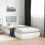 Berkfield Bed Frame without Mattress White 75x190 cm Small Single 1