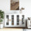 Berkfield Wall Mounted Cabinets 2 pcs White Engineered Wood 1