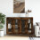 Berkfield Wall Mounted Cabinets 2 pcs Smoked Oak Engineered Wood 1