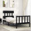 Berkfield Bed Frame without Mattress Black Small Single Solid Wood Pine 1